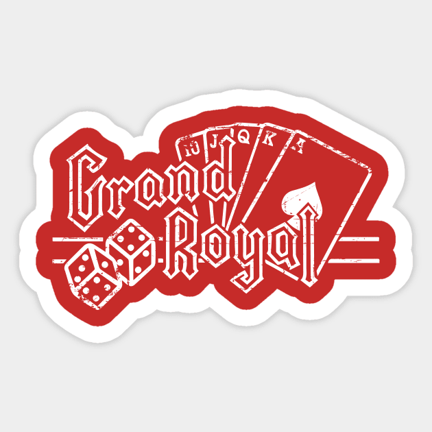 Grand Royal Logo Shirt White Design Sticker by Fresh Fly Threads